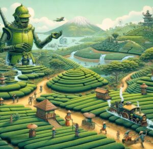 campos de té en Tealandia