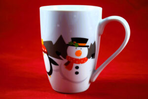 taza navidad gris