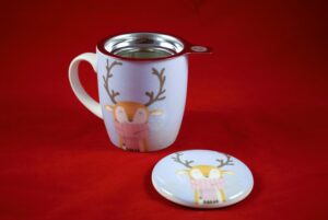 taza de té con renos